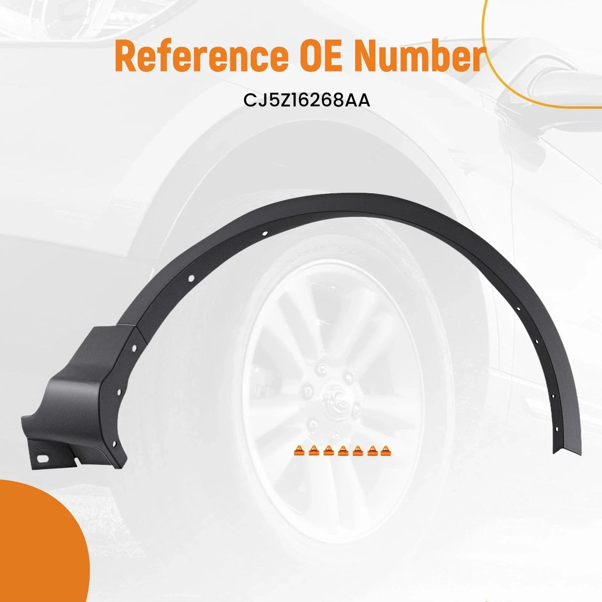 Right Side Front Fender Flare for Ford Escape (2013–2017) CJ5Z16268AA