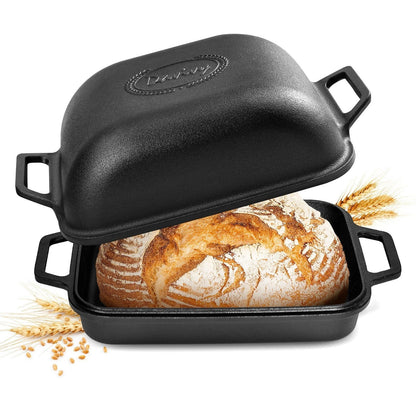 9QT Enameled Cast Iron Dutch Oven for Sourdough Baking