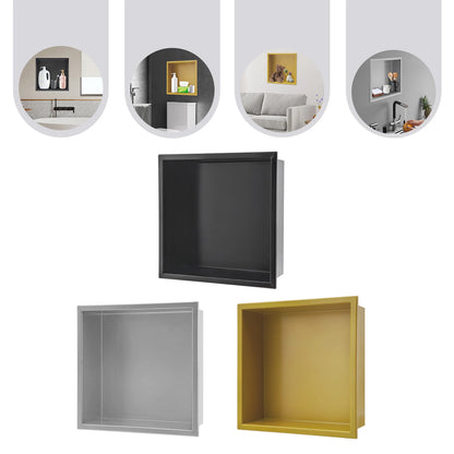 Stainless Steel Recessed Shower Niche for Bathroom Storage (Over Mount)