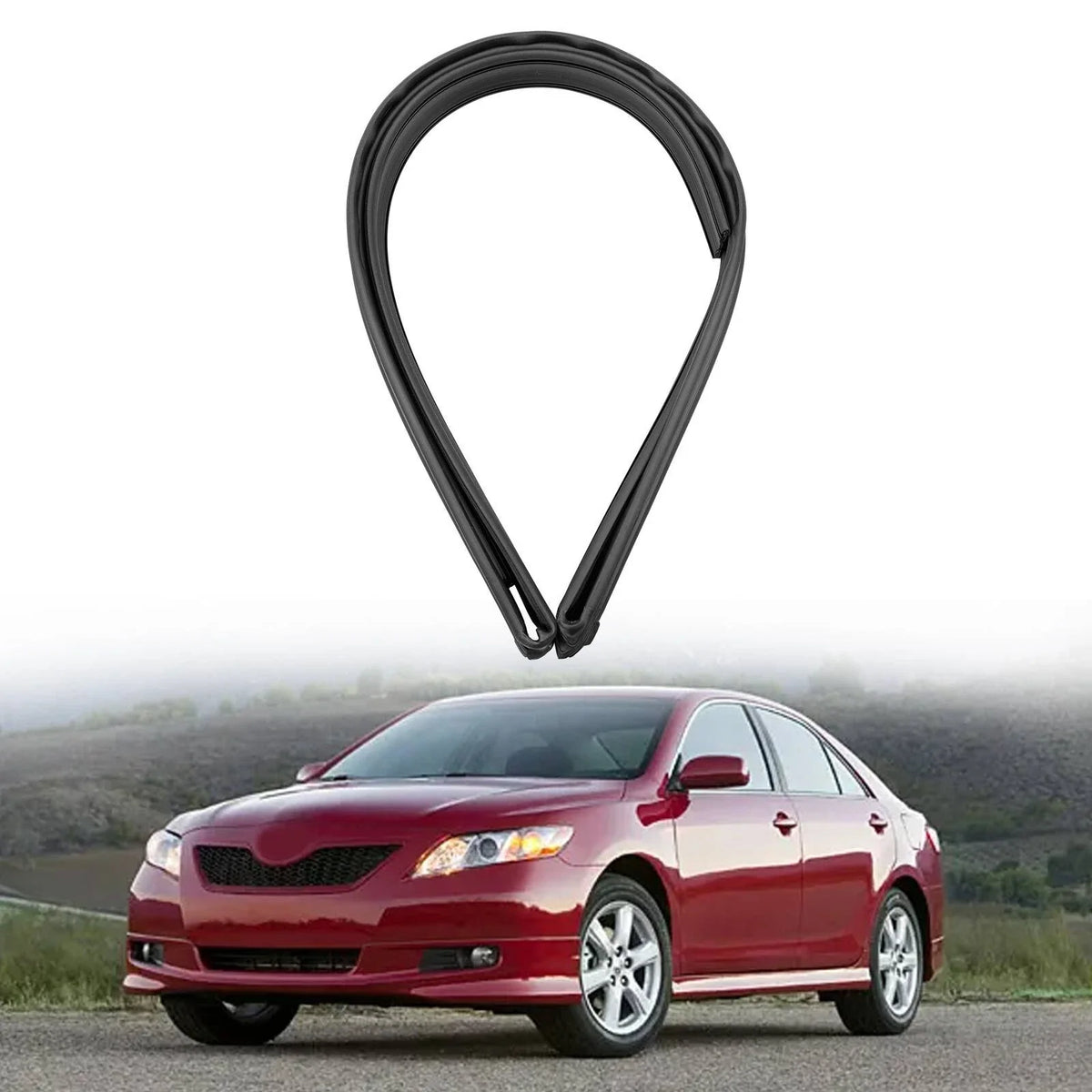 Front Left Door Window Rubber Channel Seal for Toyota Corolla (2002–2008) 68151-02050