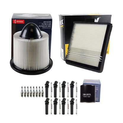 Tune Up Kit with 8 Spark Plugs & Boot Kit for Ford Expedition F-250 Navigator