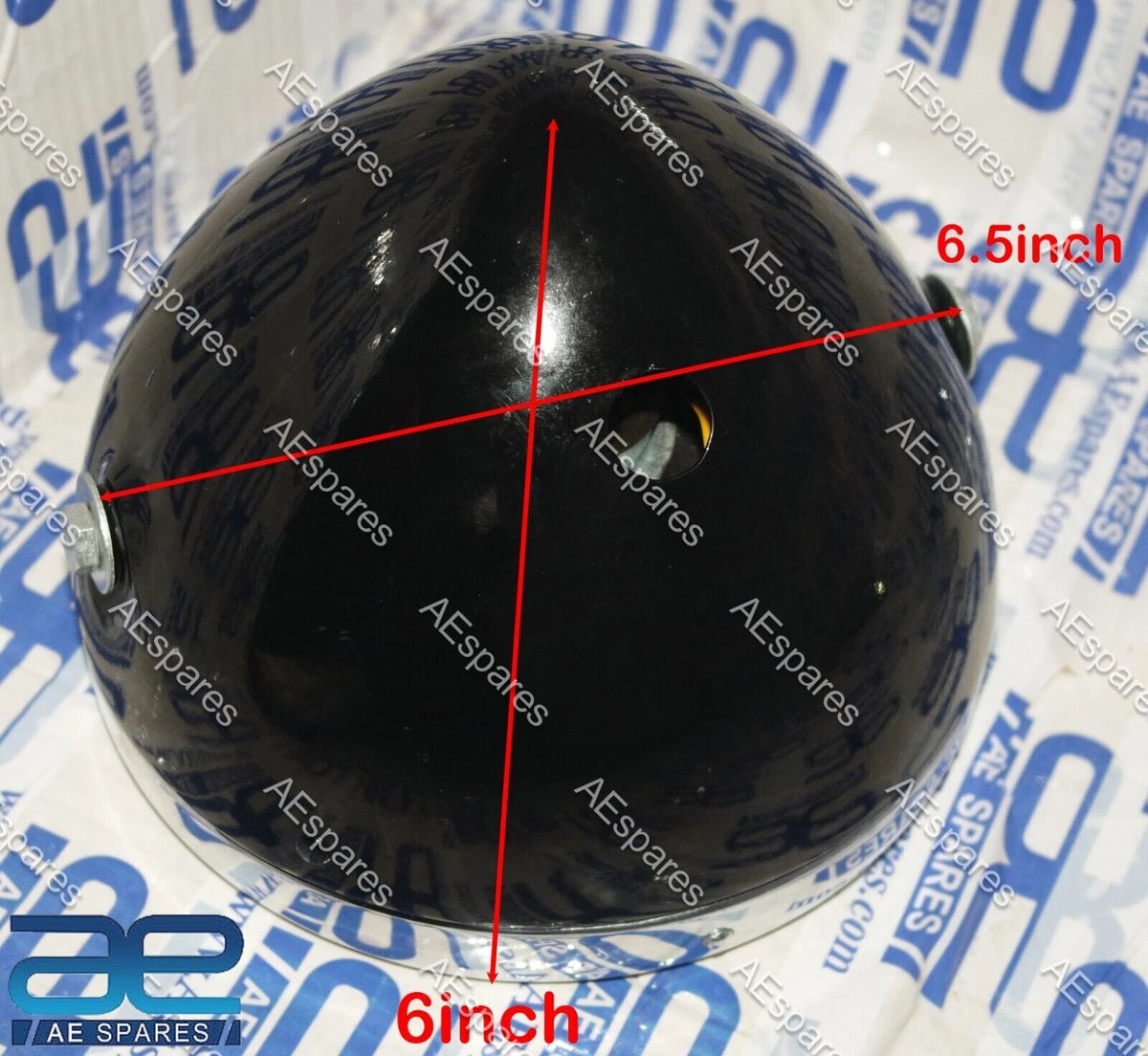 7" Black Headlight for Norton Triumph BSA Vincent AJS
