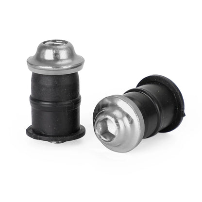 10x Aluminum M5x16mm Screen Bolts Rubber Well Nuts for Yamaha (M525-A071-SIL)
