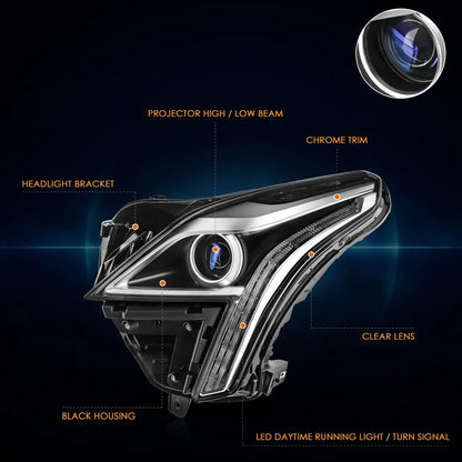 Left Side LED DRL Projector Headlight Lamp for Cadillac XT5 (2017–2019)