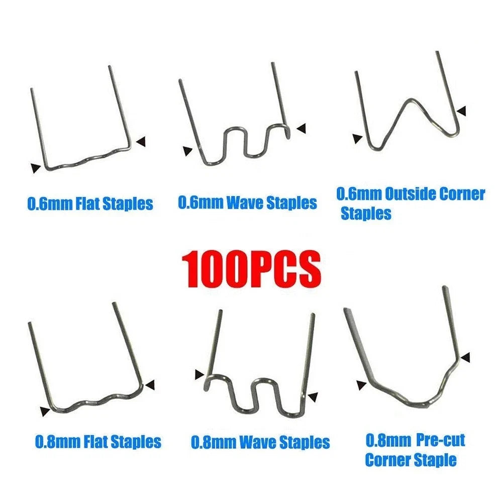 Hot Stapler Staples for Car Bumper Repair Kit (Pre-Cut)