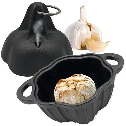 Garlic Roaster Baker for Wood Stove (Cast Iron)