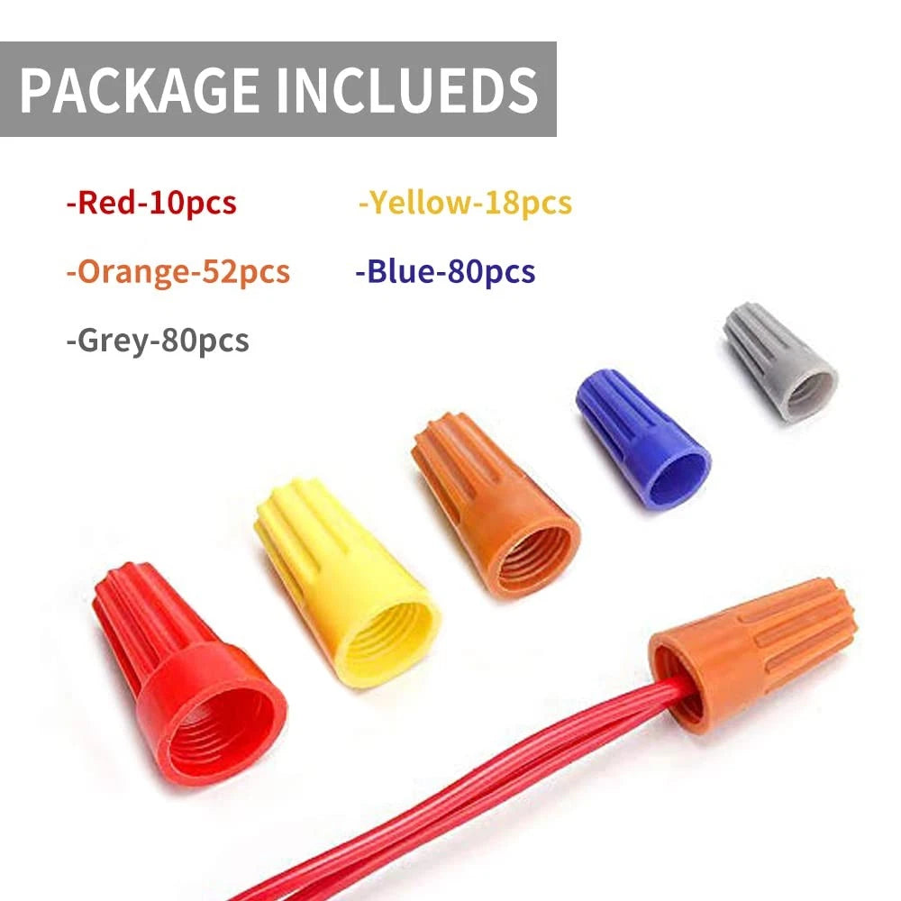 240 Pcs Electrical Wire Connectors for Automotive Applications