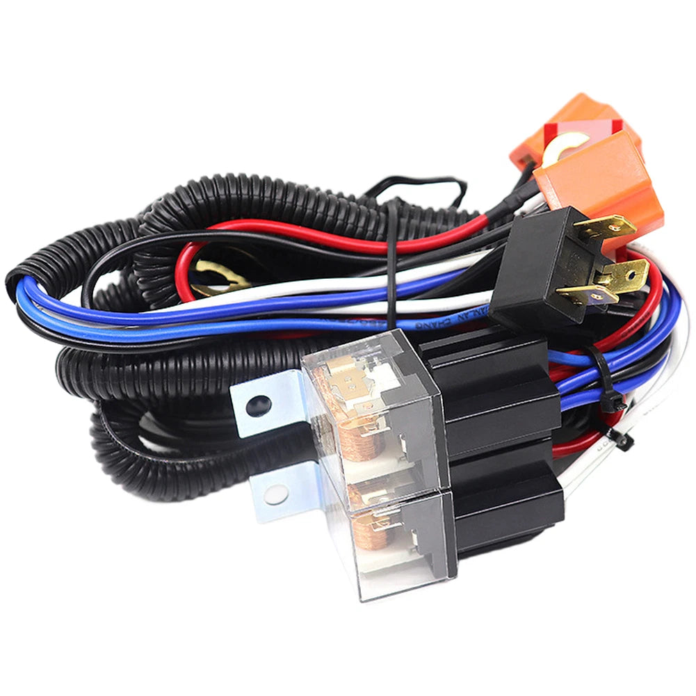 12V 24V Car Headlight Wiring Harness with Waterproof Relay