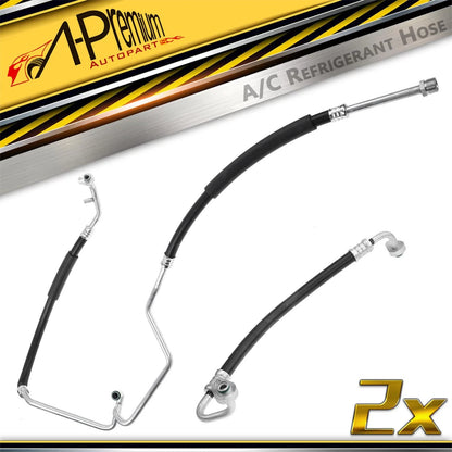 2X A/C Suction & Discharge Line Assy for Dodge Grand Caravan (2000) - 4677167AB, 34-63923, 4811562, T56501, HA10547C, HA10975C