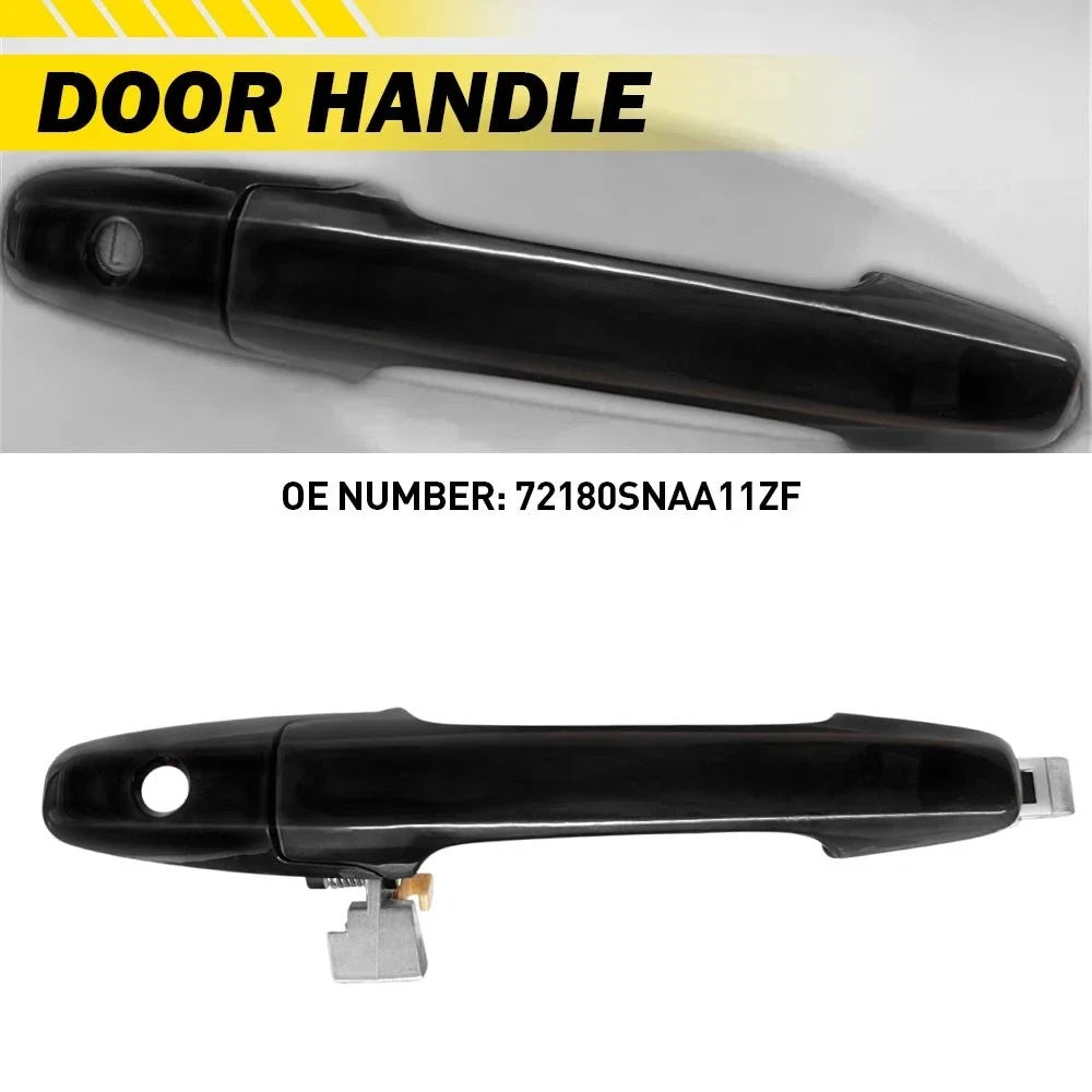 Front Left Door Exterior Handle for Honda Civic (2006–2011) 72180SNAA11ZF Black