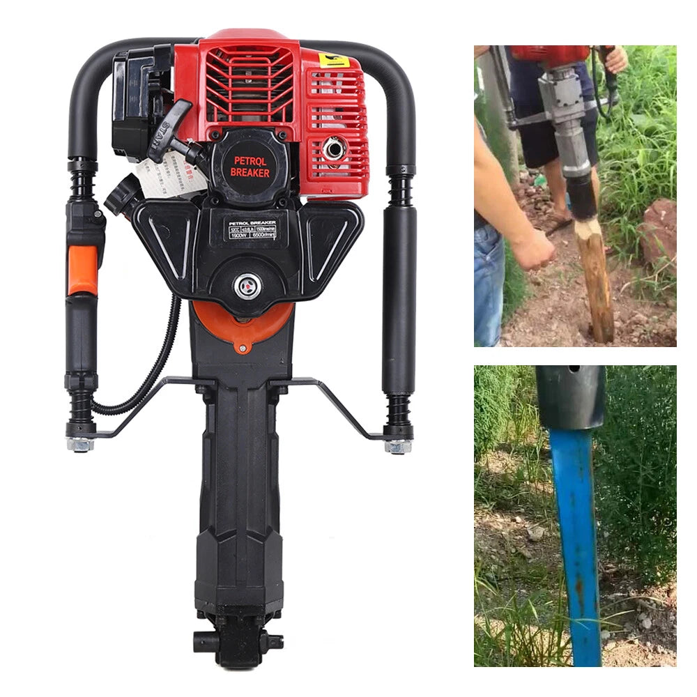 2 Stroke Gas-Powered T Post Driver for Farm Fence (52CC)