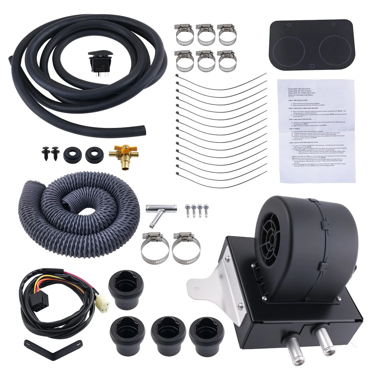 Cab Heater Kit with Defrost for Polaris RZR 900 (2015–2020) SSHK126-00 SSHK12600