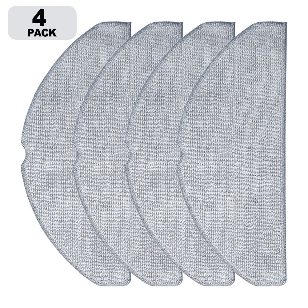 Set of 4 Microfiber Mop Cloths for Vyzzle D10 (Robotic Vacuum)