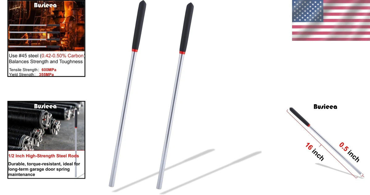 2 Pack Winding Bars for Garage Door Torsion Spring