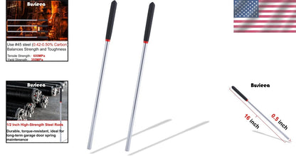 2 Pack Winding Bars for Garage Door Torsion Spring