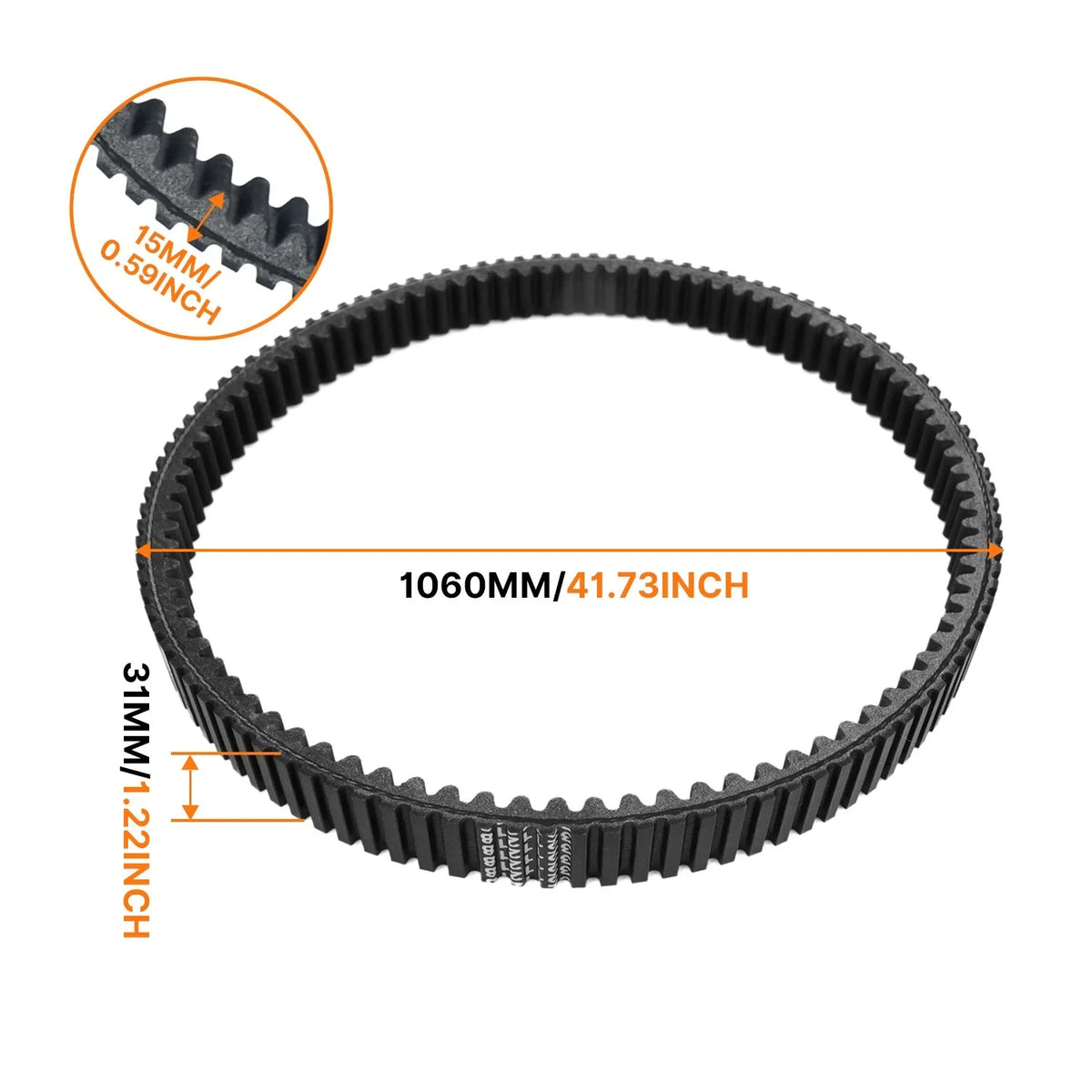 Clutch Drive Belt for Polaris Ranger 1000 & 1000 Crew (2017–2023)