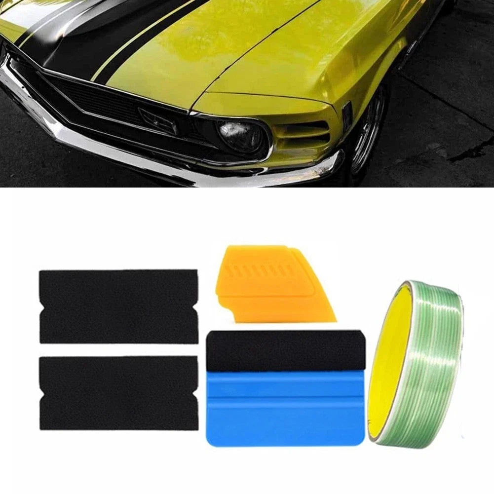 Vinyl Wrap Cutting Tape 10m with 4-Piece Film Cutting Tools