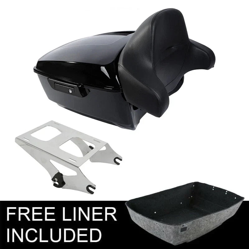 Trunk Backrest Pad Mounting Rack for Harley Street Road Glide (2014–2026)