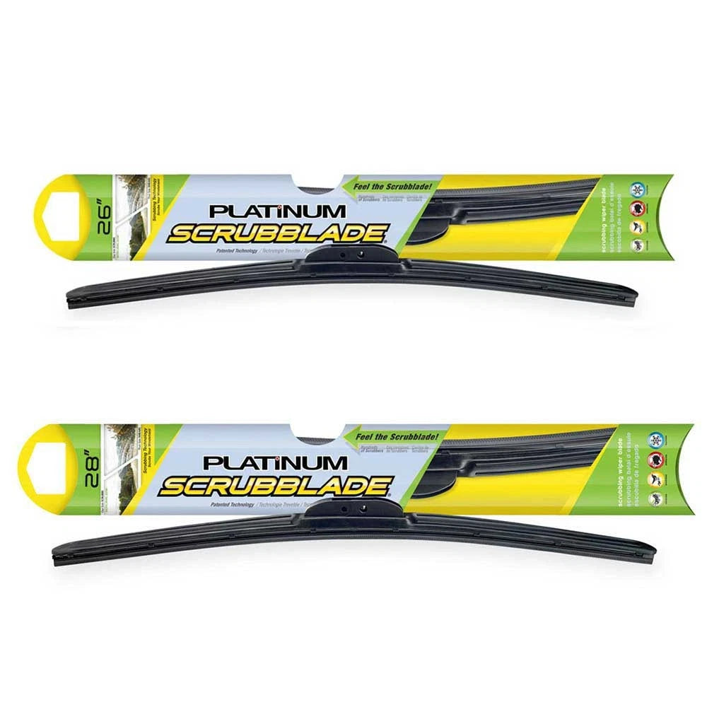 Set of 2 Scrubblade Platinum Wiper Blades for Ford C-Max (2013–2017) U2-G0041FMW2, 11711383-101, 11711384-101