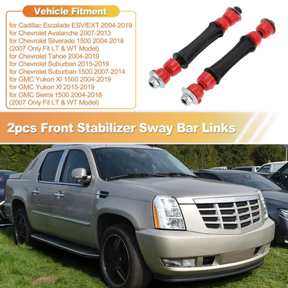 2X Front Sway Bar Links for Cadillac Escalade, Chevy Silverado (No.K700538)