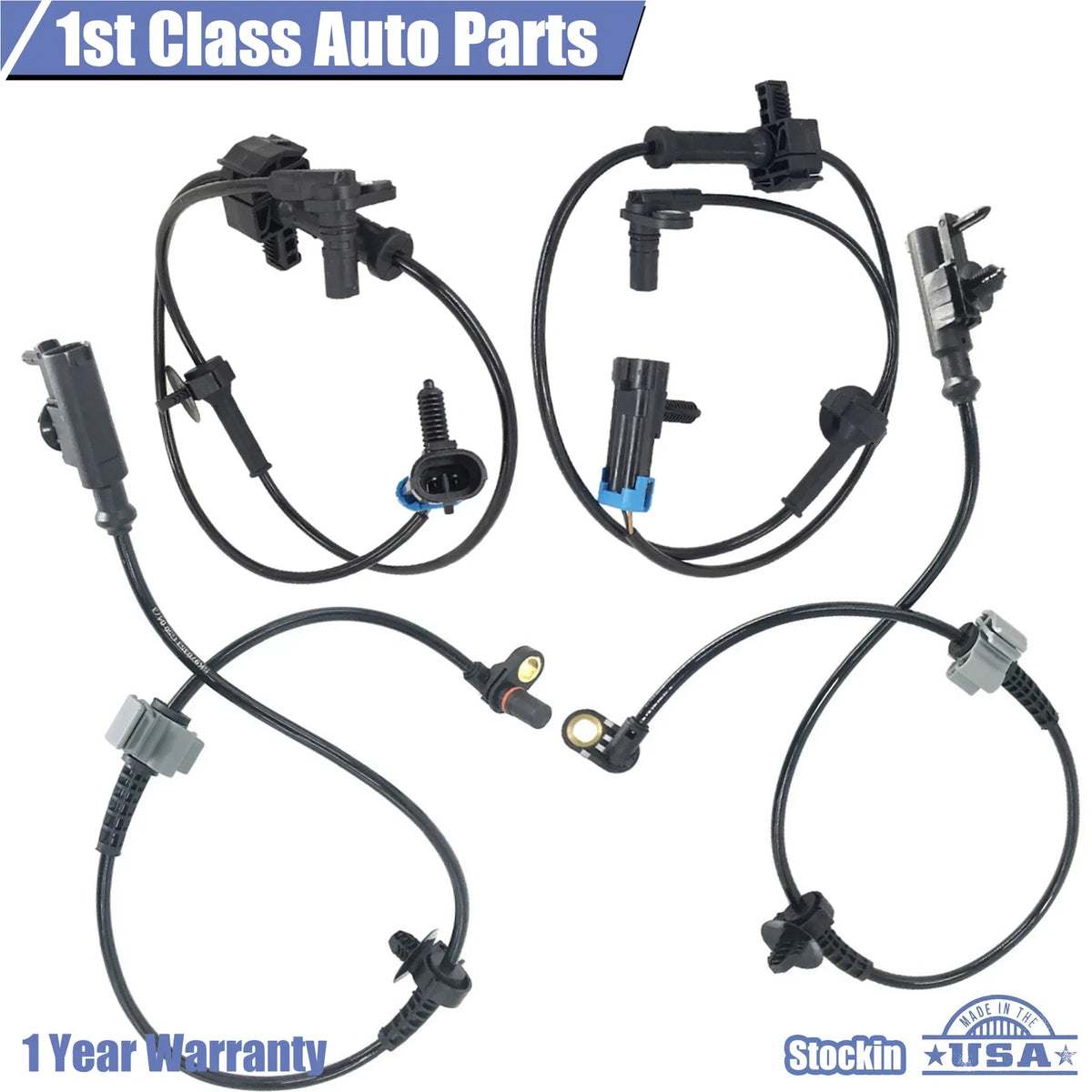 Set of 4 ABS Wheel Speed Sensors for Escalade Tahoe