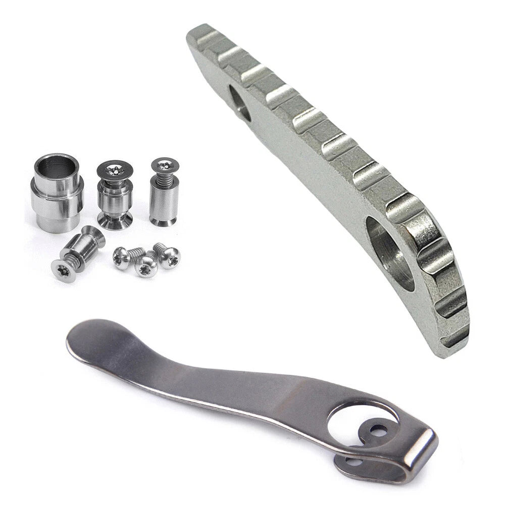 Titanium Back Spacer Pocket Clip Screws for Spyderco Paramilitary 2
