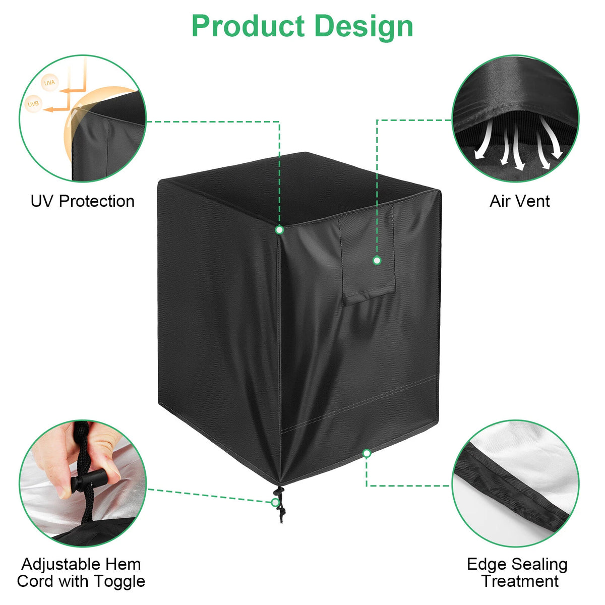 Air Conditioner Dust Snow Cover Protector for A/C Outdoor