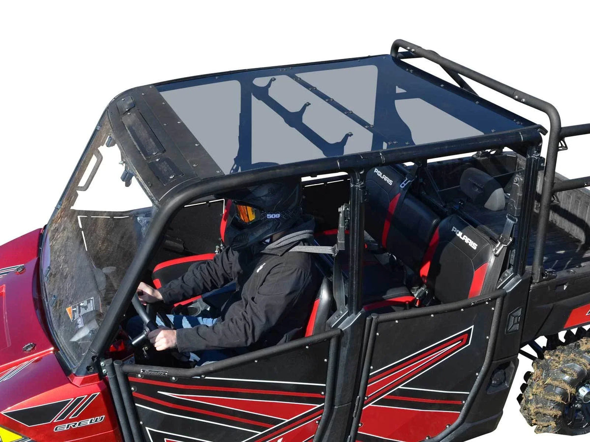 SuperATV Heavy Duty Tinted Roof for Polaris Ranger 1000 Diesel Crew (2015–2023)