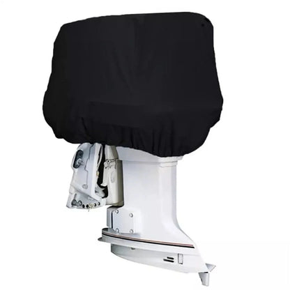 Black Waterproof Outboard Engine Cover for 100-150 HP Boat Motor