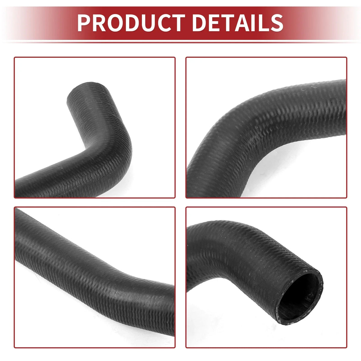 Radiator Hose for Toyota Solara 2.4L 2004–2008 No. 16572-28080 Rubber Black