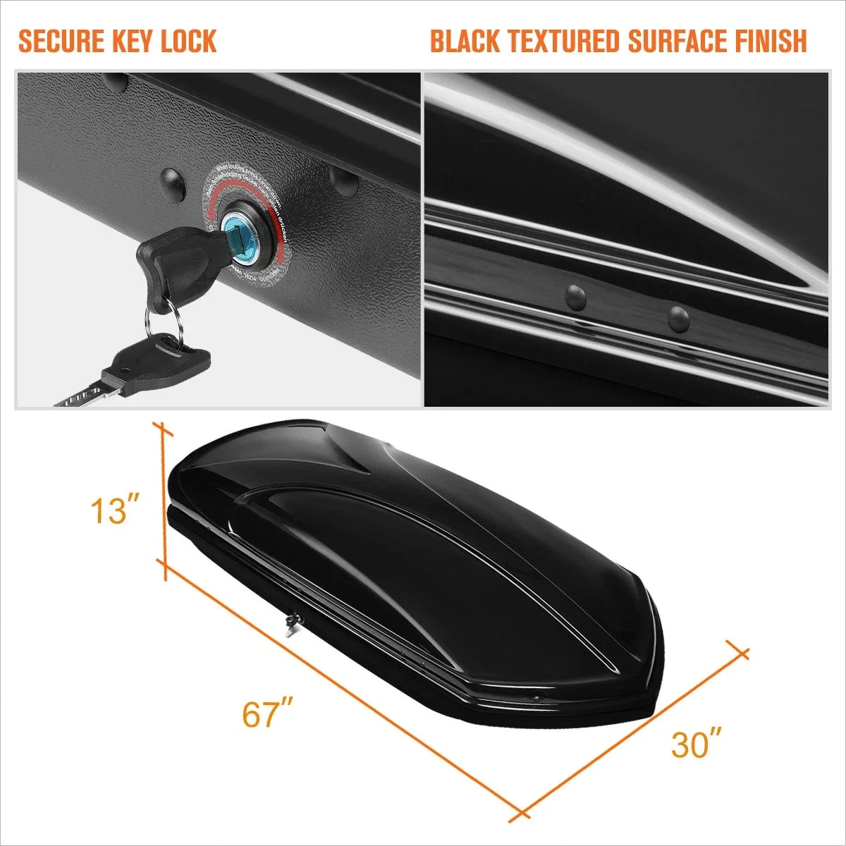 Aluminum Cross Bar Roof Rack for Mazda CX-5 (2017–2018) + Black Storage Box
