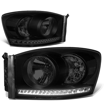 LED DRL Headlight Lamps for Dodge Ram 1500/2500/3500 (2006–2009)