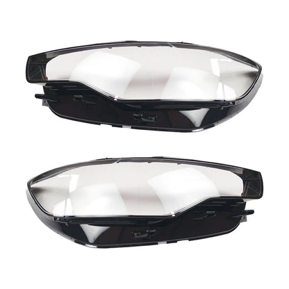 Clear Headlight Lens Covers for Audi A6 C7 (2011–2015) 4G0941044E, 4G0941044B