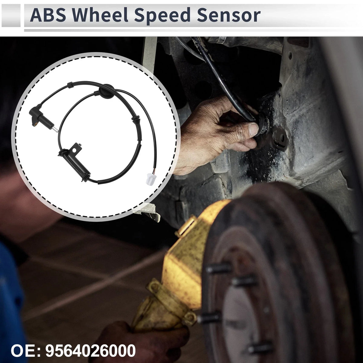 ABS Wheel Speed Sensor No. 9564026000 for Hyundai Santa Fe (FWD)