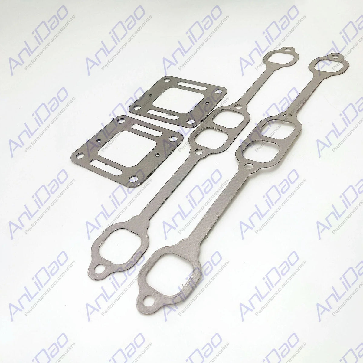 Set of 2 Manifold & Riser Elbow Gaskets for Mercruiser 5.7L 350 (27-33395, 27-863724)