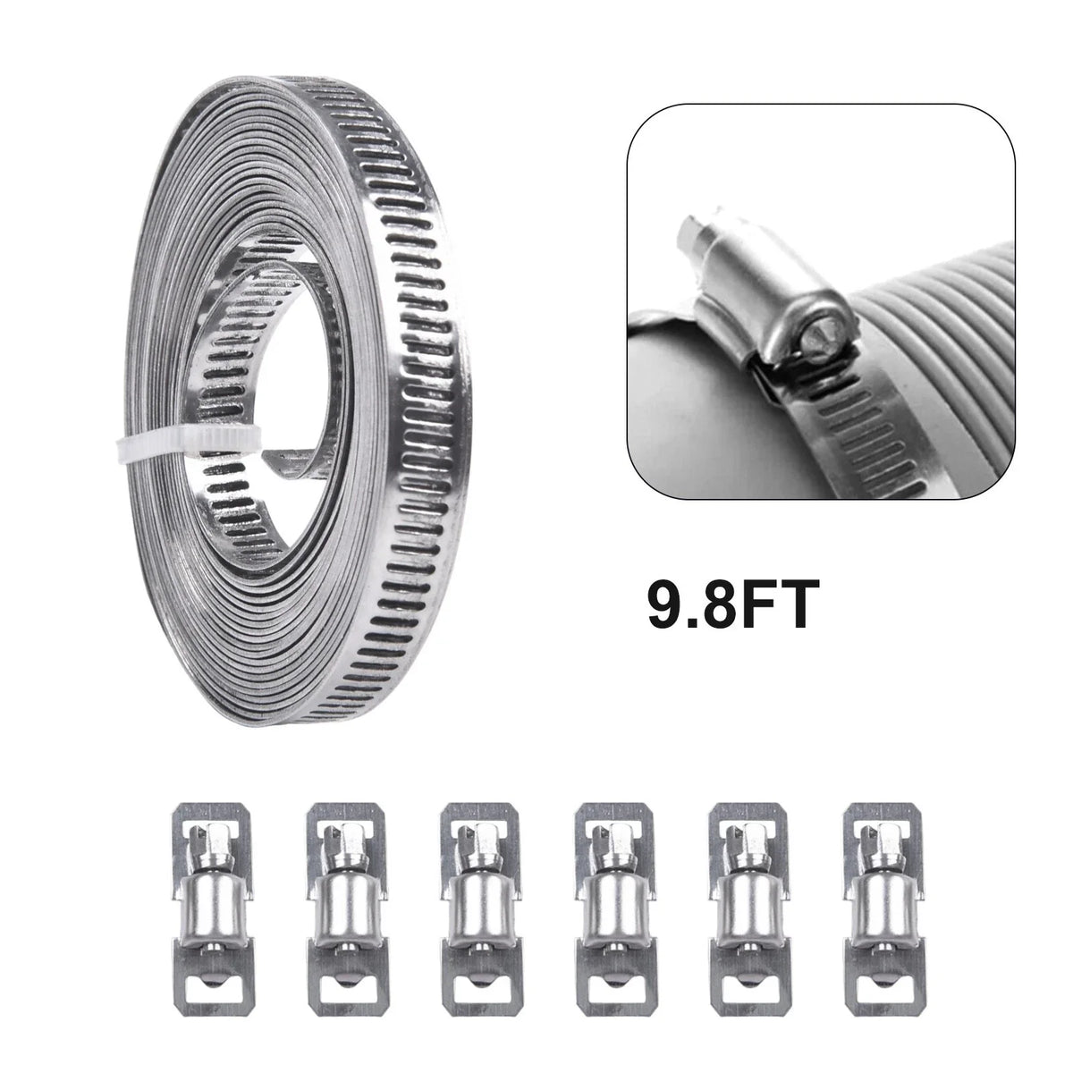 Heavy Duty Stainless Steel Hose Clamp for Various Applications