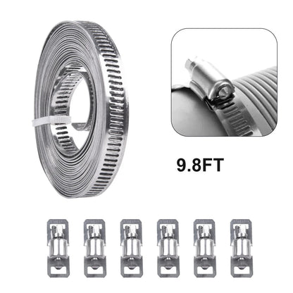 Heavy Duty Stainless Steel Hose Clamp for Various Applications
