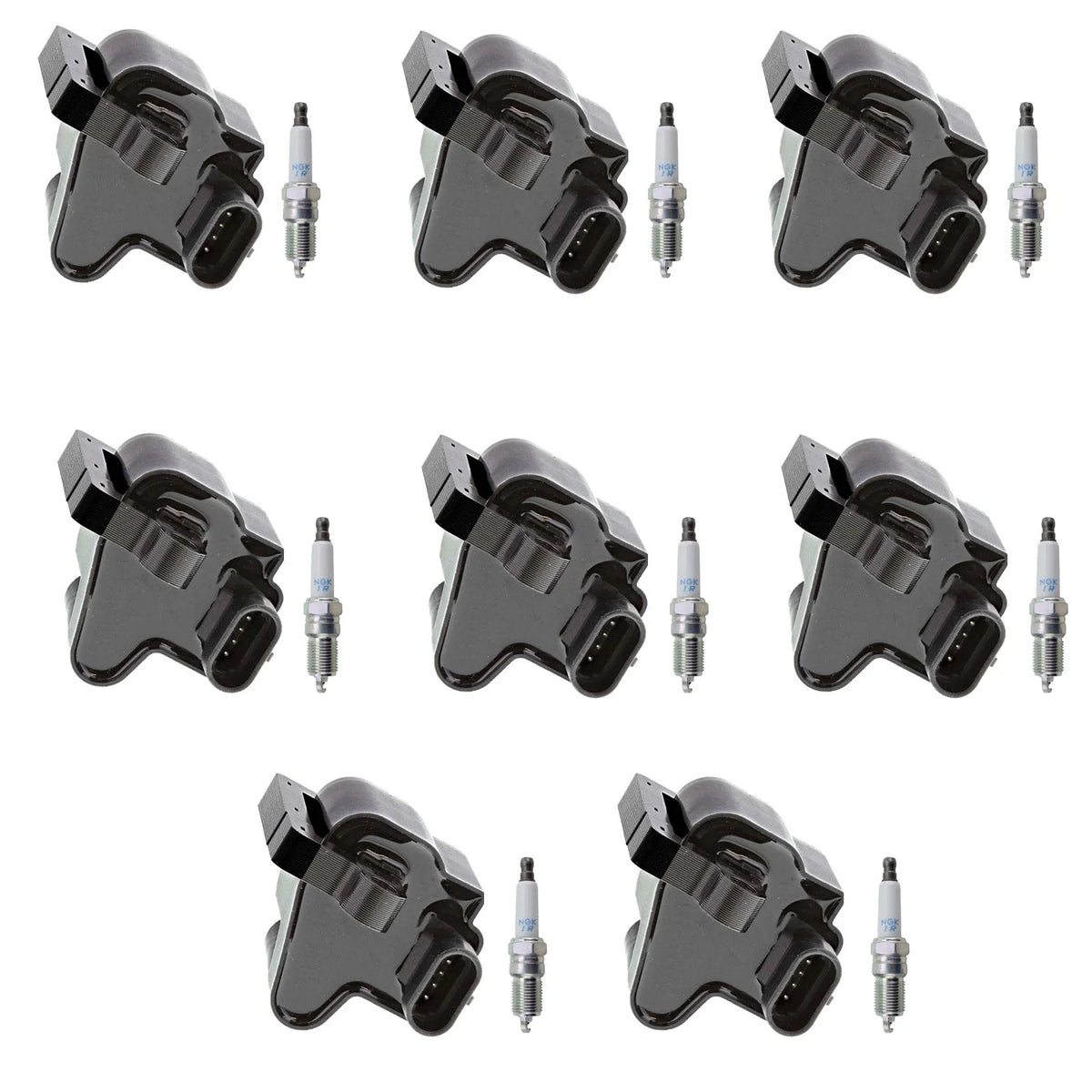 Set of 8 Ignition Coils & NGK Iridium Spark Plugs for Sierra 1500 Tahoe (2000–2023)