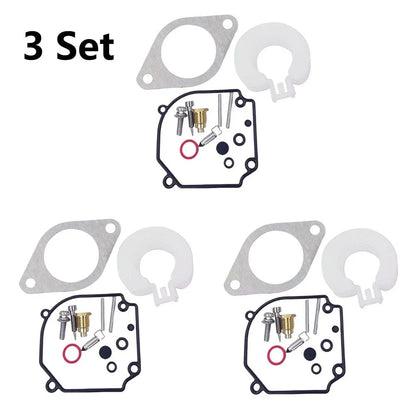 3X Carburetor Rebuild Kit for Yamaha Outboard 2T 75 80 90HP (6H1-W0093-01-00)