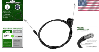 Engine Control Cable for Husqvarna & Poulan Mowers