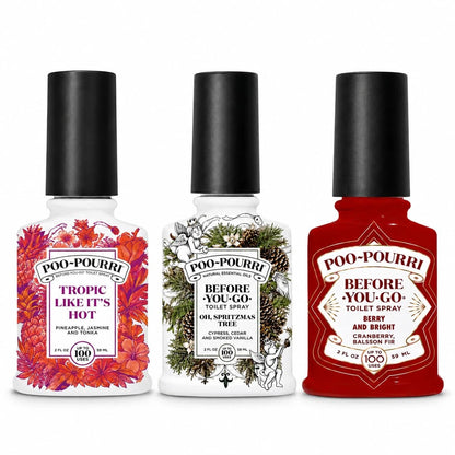 Set of 3 Poo-Pourri Before-You-Go Toilet Spray, Spring 2 Fl Oz