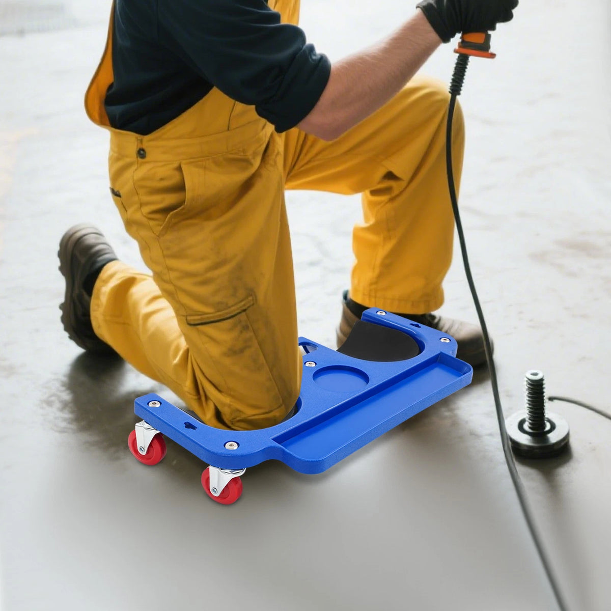 Portable Kneeling Board with Wheels for Universal Use