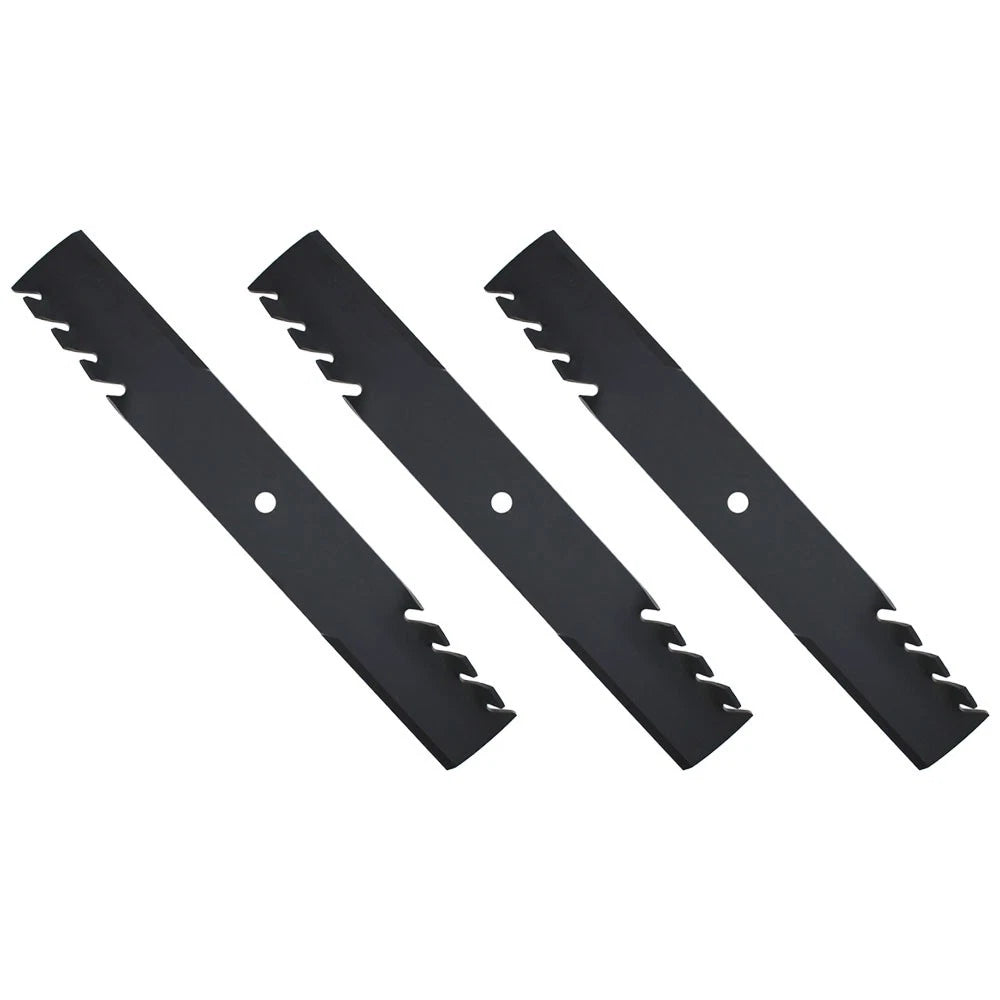 3-Pack Toothed Blades for Hustler Z & Super Z 60 XR7 Deck