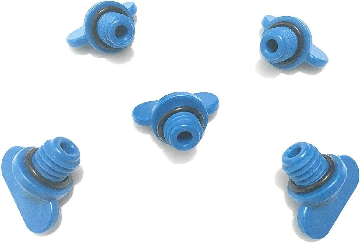 5X Manifold Block Drain Blue Plug Kit for Mercruiser (8M2000874, 22-806608A1)