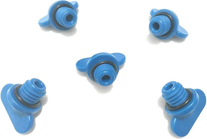 5X Manifold Block Drain Blue Plug Kit for Mercruiser (8M2000874, 22-806608A1)