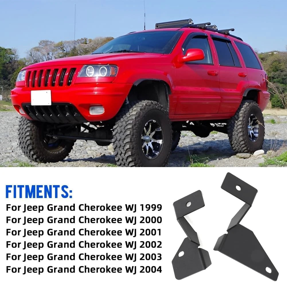 Pair of Pillar Ditch Light Mounting Brackets for Jeep Grand Cherokee WJ (1999–2004)