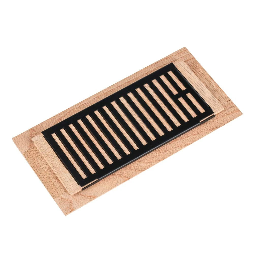 4X10 Inch Drop-in Floor Register for Qirui Red Oak Hardwood