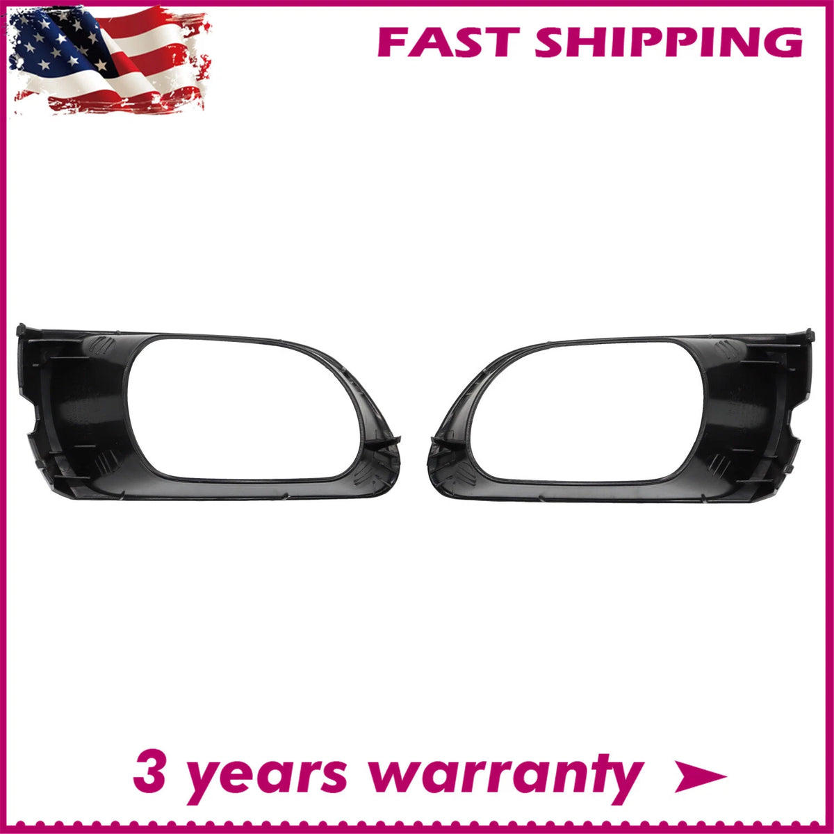2Pc Fog Light Trim Set for Toyota Avalon (2005–2007) 52127AC901, 52129AC901