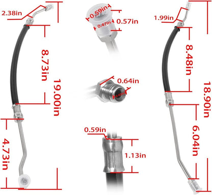 Steering Cylinder Hose for Volvo Penta DPH DPR (Replaces 21548739, 3863347, 3863405)