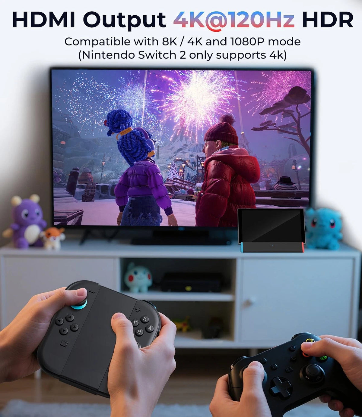 2X Dock Station for Nintendo Switch (2017–2023) - Red and Blue